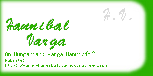 hannibal varga business card
